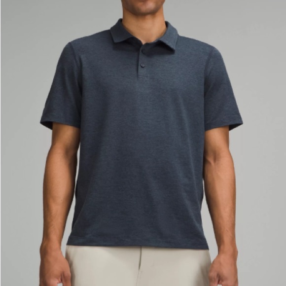 lululemon athletica Other - Lululemon Blue Short Sleeve Soft Polo Shirt